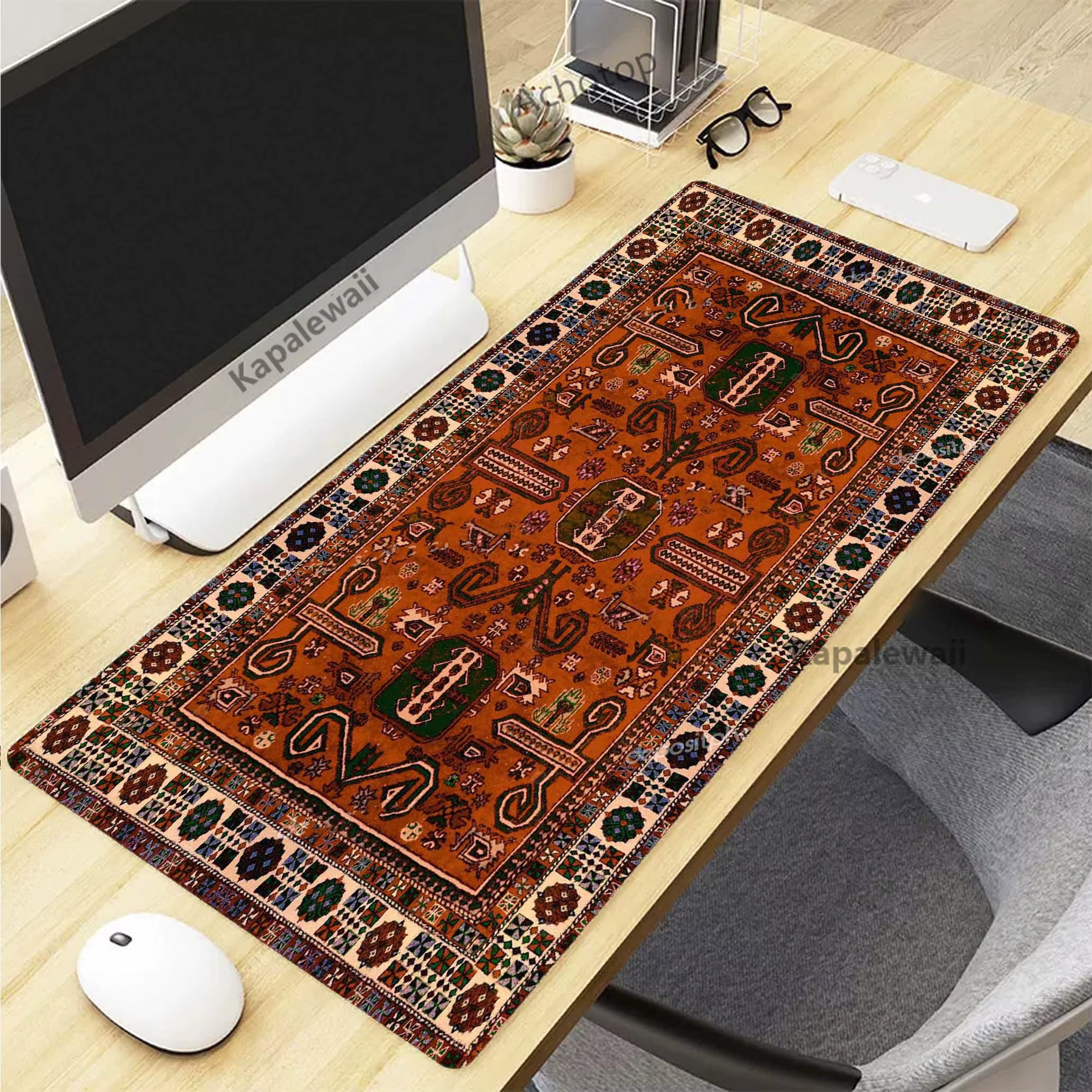 Persian Carpet Mysterious Retro Mouse Pad Pc Gamer Mousepad Rubber Mouse Mat Gaming Speed Keyboard Pads Office Rubber Desk Mat