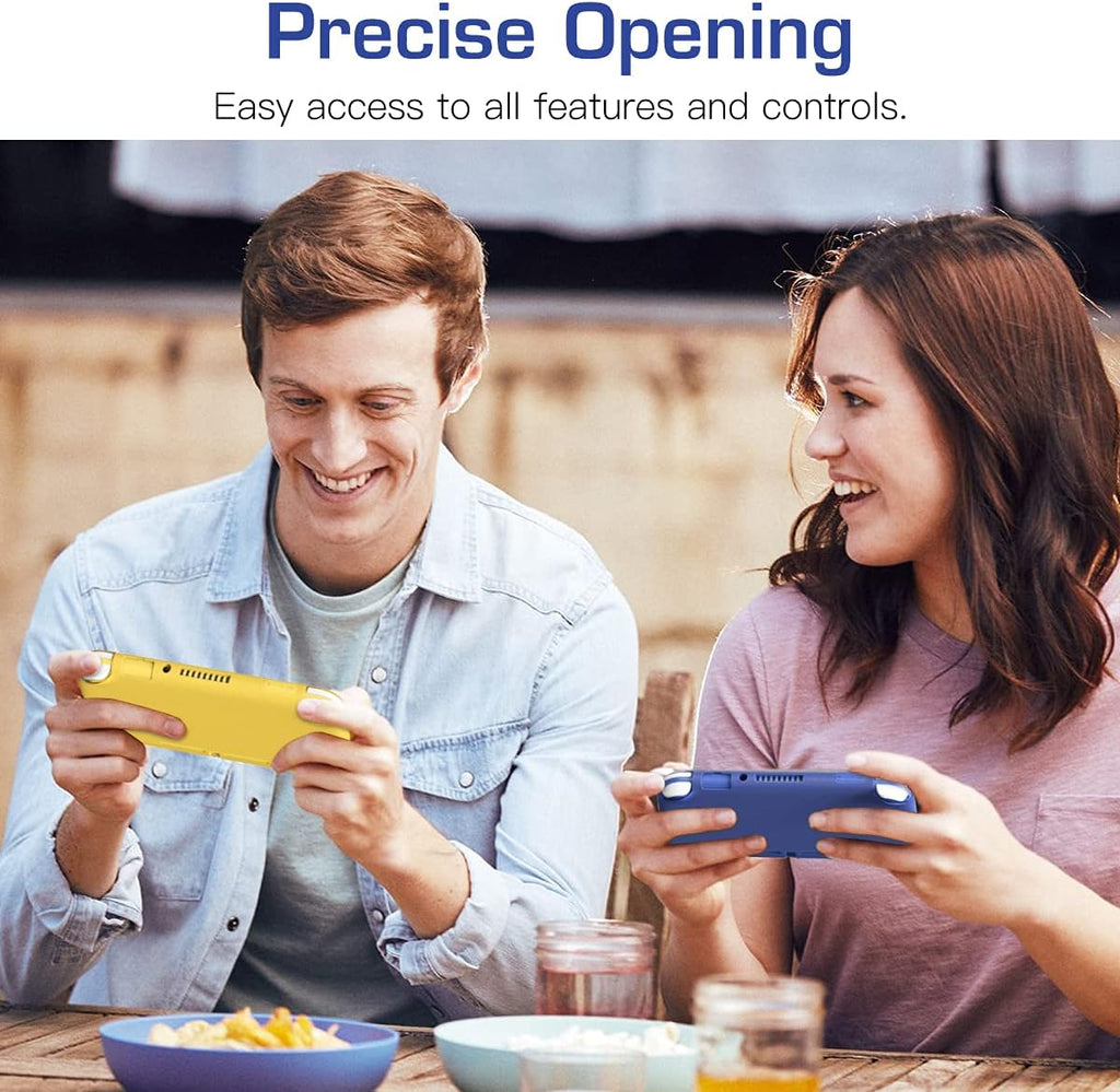 Protective Case for Switch Lite, Silicone Cover, Shock-Absorption Anti-Scratch Non-Slip Case - Blue