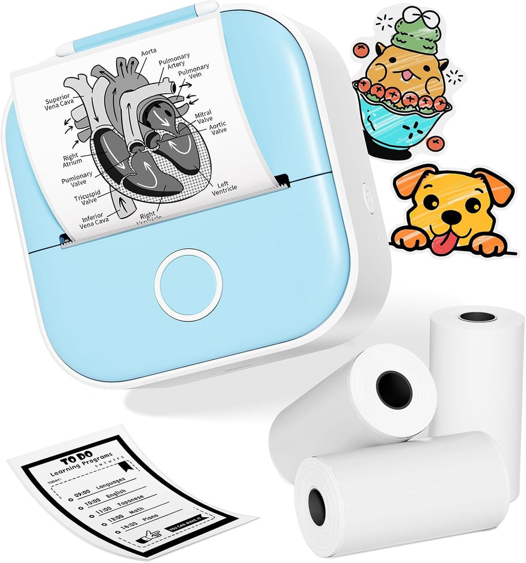 Phomemo T02 Portable Pocket Mini Thermal Printer Photo Label Sticker Bluetooth