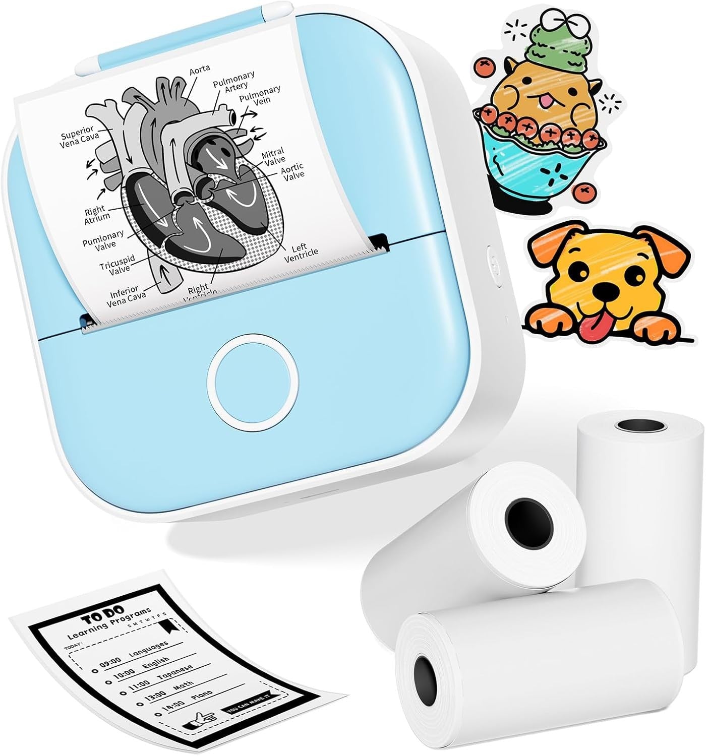 Phomemo T02 Portable Pocket Mini Thermal Printer Photo Label Sticker Bluetooth